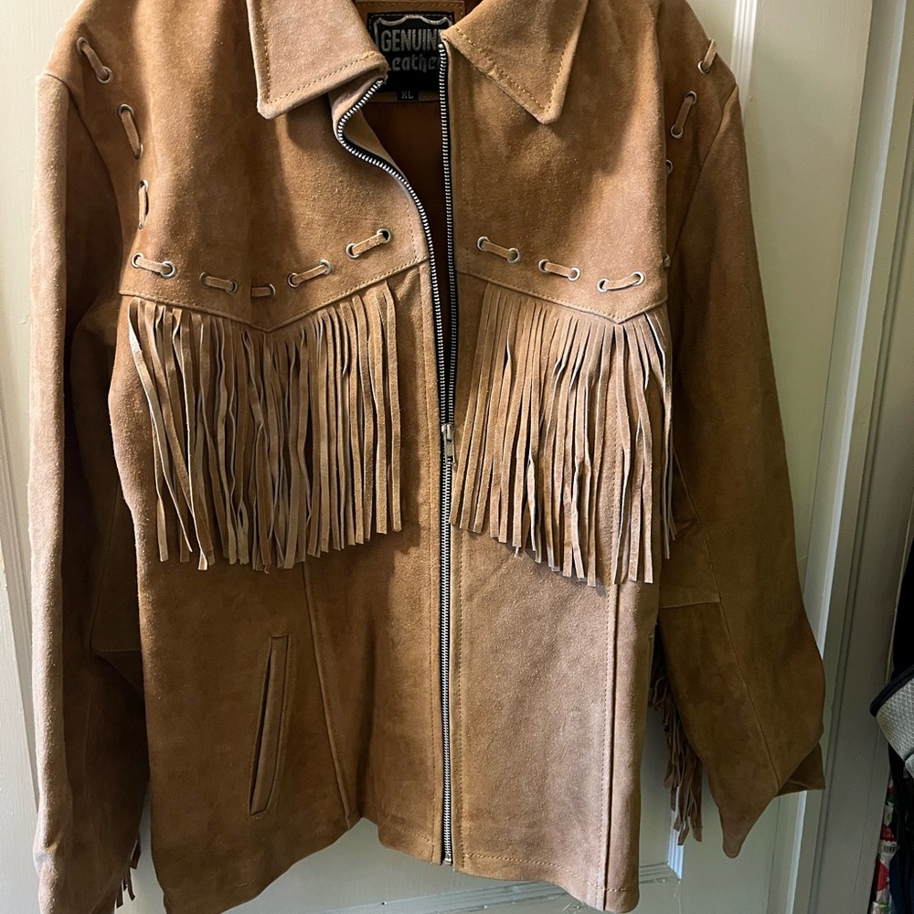 Cool Tan Fringe Jacket